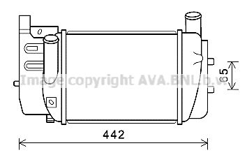 AVA QUALITY COOLING tarpinis suslėgto oro aušintuvas, kompresorius TO4645